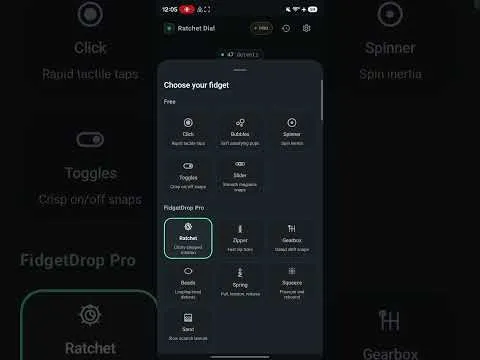 FidgetDrop Android App Demo – Haptic Fidget Toys, Sounds & Pro Features