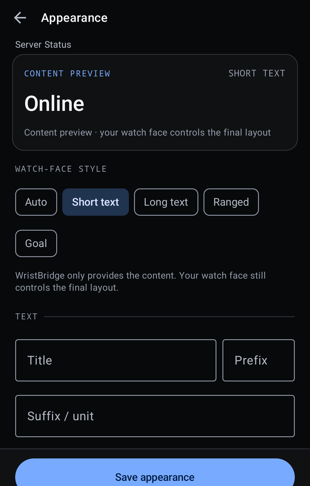 WristBridge: Wear OS Data interface screenshot 5 on Android + Wear OS